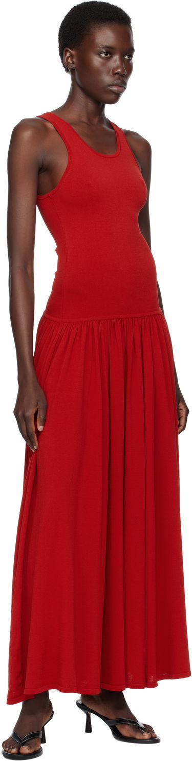 Pокля Loulou de Saison Loulou de Saison Jada Maxi Dress Червено | JADA, 3