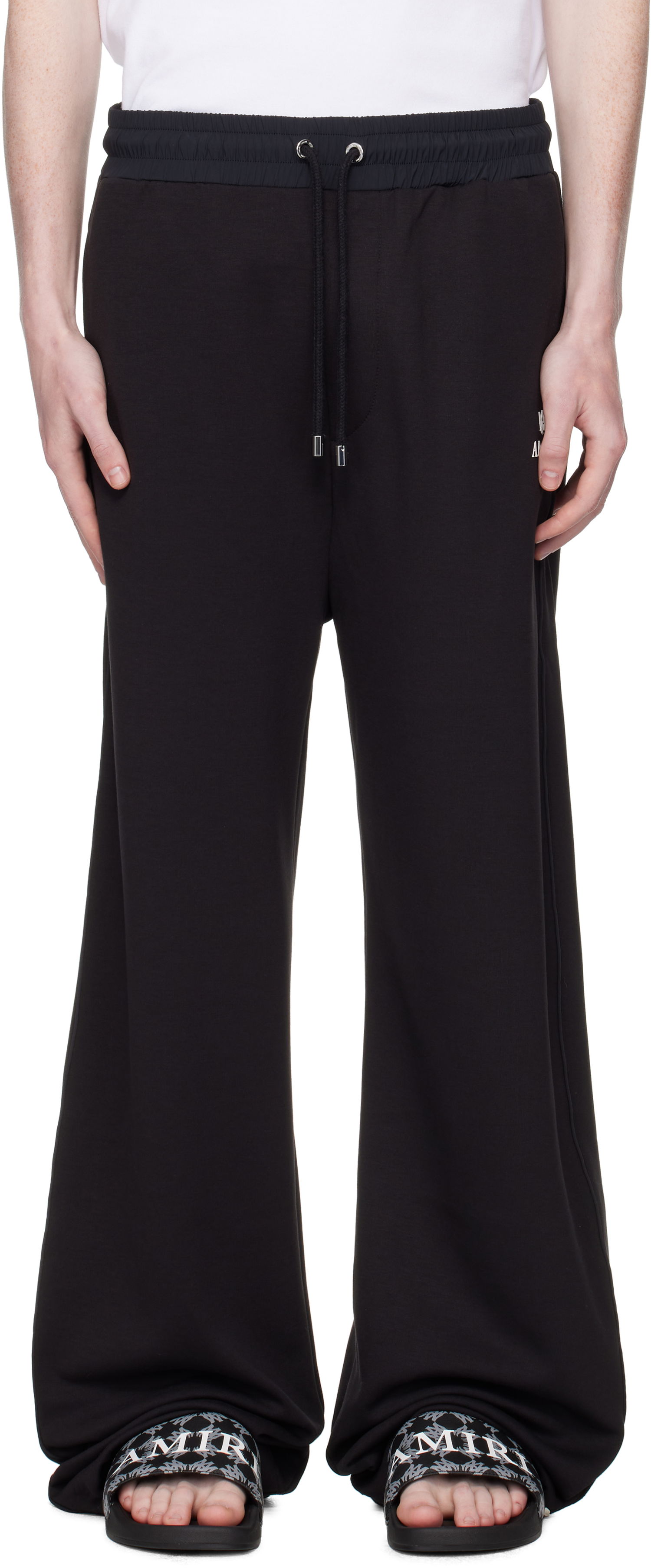 Спортни панталони AMIRI AMIRI Lounge Track Sweatpants Черно | AMPATP1022, 0