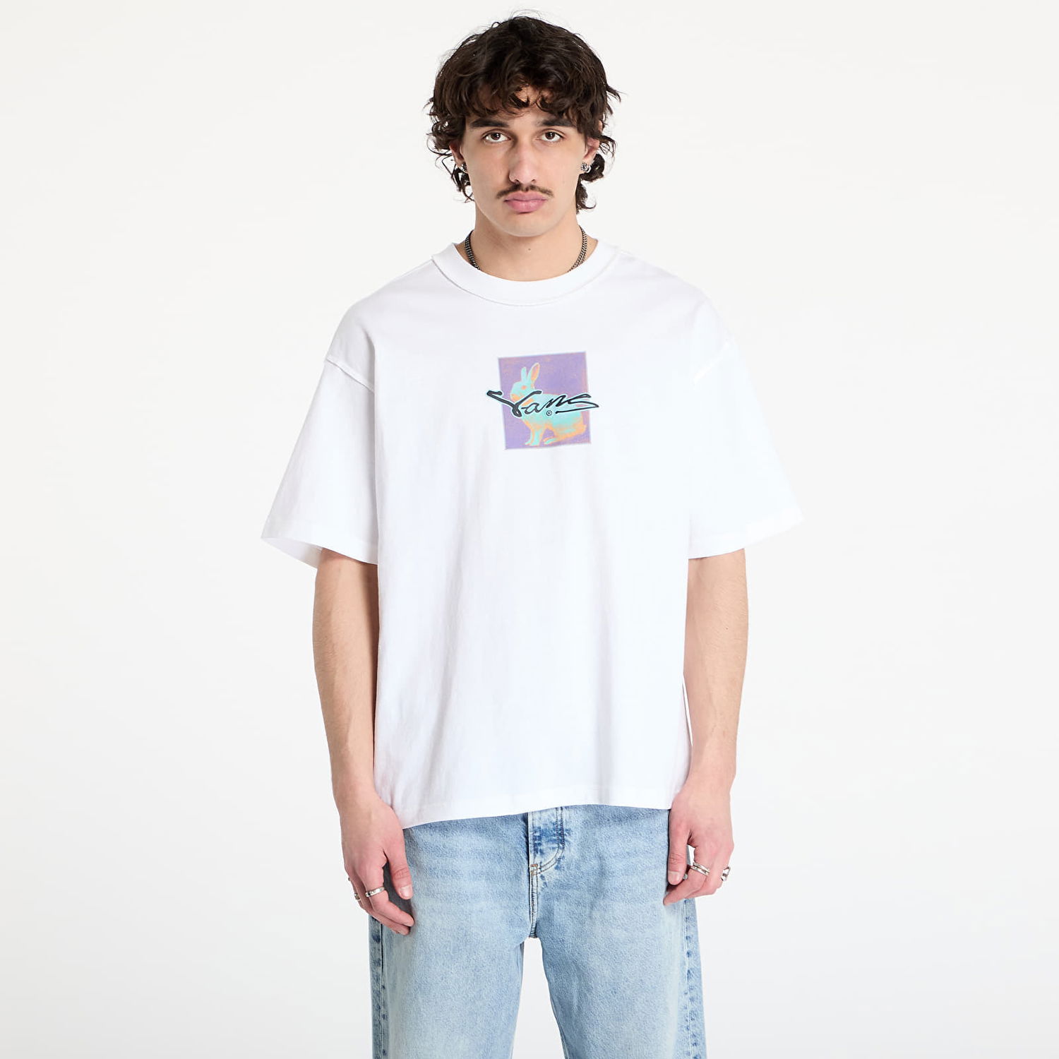 Тениска Vans Down The Rabbit Hole T-Shirt Бяло | VN000MF8WHT1, 0