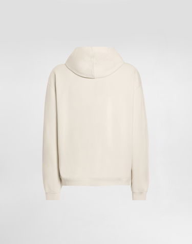 Суитчър Dolce & Gabbana Jersey Hoodie with Dolce & Gabbana Embroidery Бежово | G9ZU0ZG7PGAA4567, 1