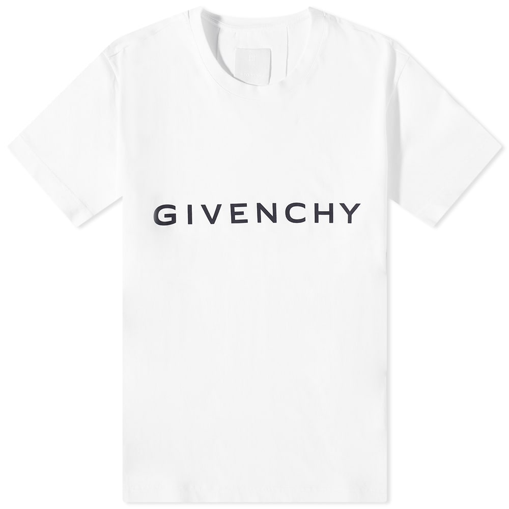 Тениска Givenchy Logo Tee Бяло | BM716G3YAC-100, 0
