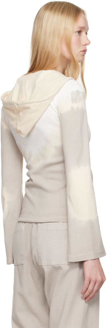 Суитчър Maison Margiela MM6 Maison Margiela Interlock Cotton Jersey Zip-Up Hoodie Бежово | S62HG0028 M20110, 2