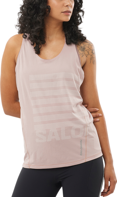 Потник Salomon Salomon Sense Aero Graphic Training Tank Top Розово | lc2696-0, 0