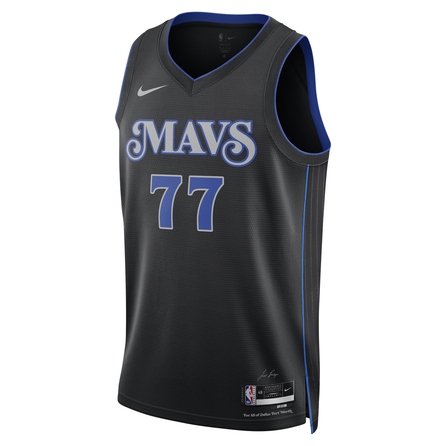 Фланелка Nike Dri-FIT NBA Swingman Luka Dončić Dallas Mavericks City Edition 2023/24 Jersey Черно | DX8499-010, 0