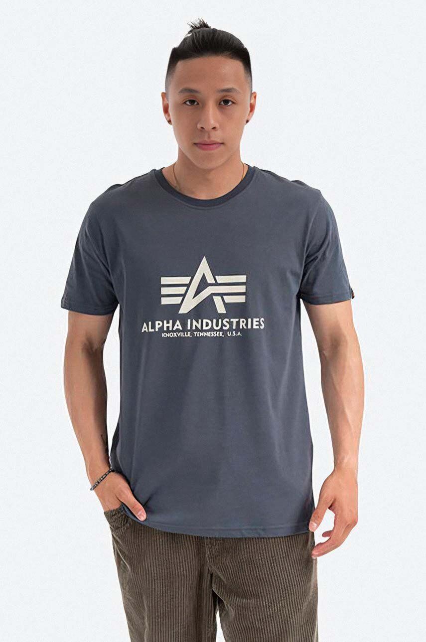 Тениска Alpha Industries Graphic Print Cotton T-Shirt Синьо | 100501.136, 0