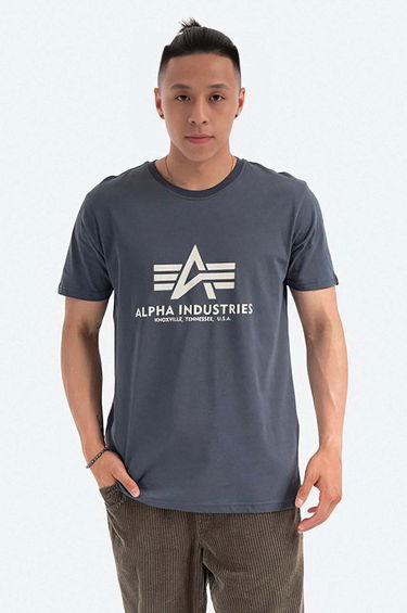 Тениска Alpha Industries Graphic Print Cotton T-Shirt Синьо | 100501.136, 0