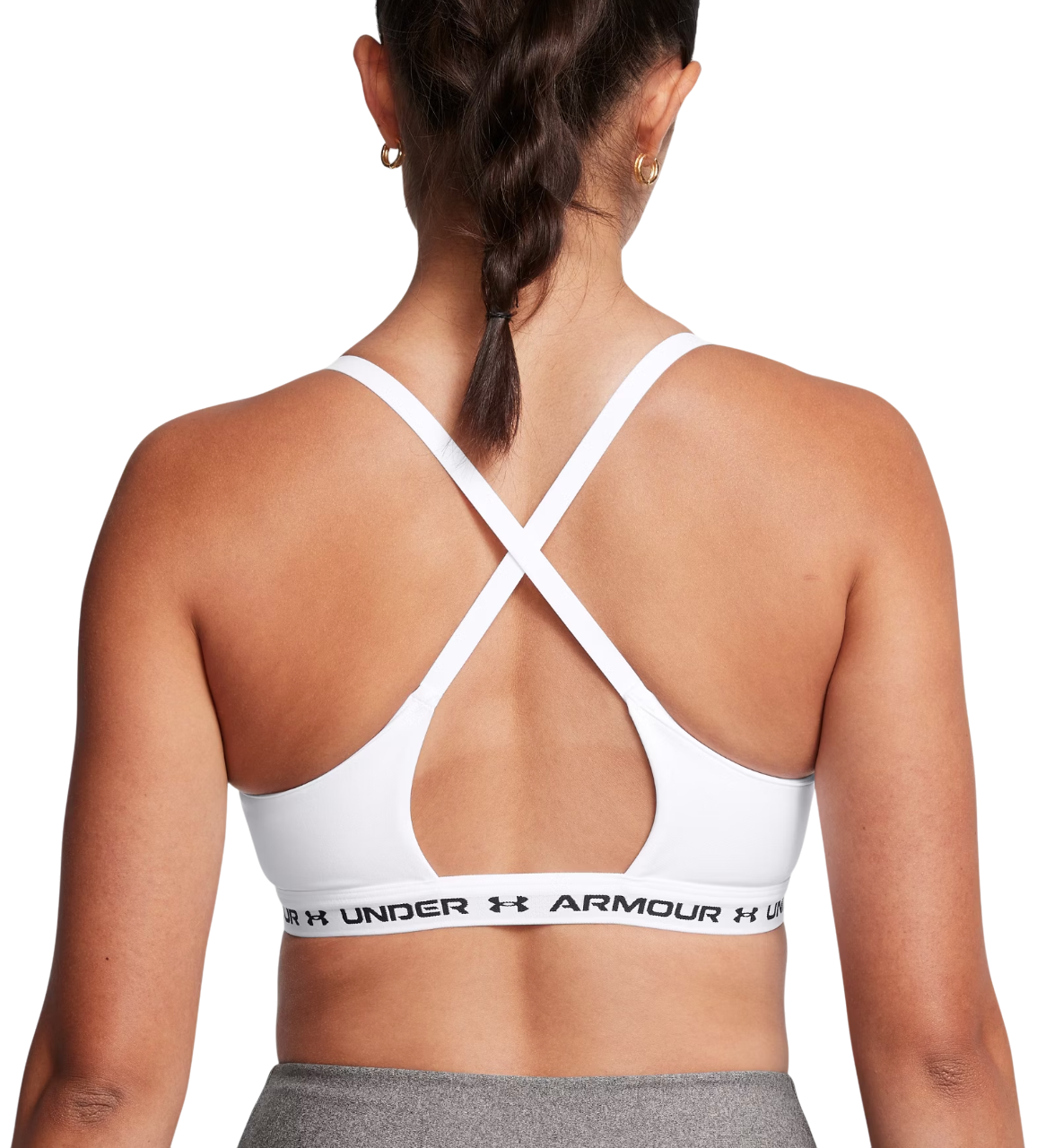 Сутиен Under Armour Crossback Low Sports Bra Бяло | 1386424-100, 1