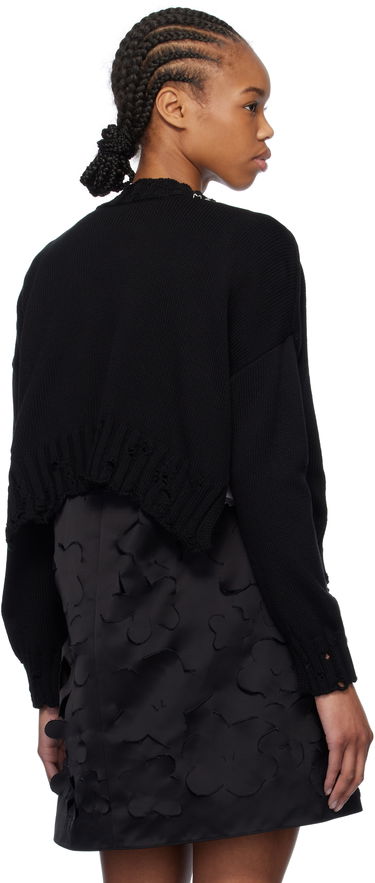 Пуловер Marni Marni Worn Ribs Shrug Sweater Черно | GCMD0579A0 UFC652, 2