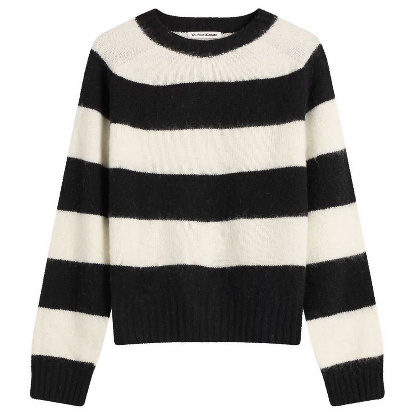 Пуловер YMC Jets Stripe Knit, Size X-Small Многоцветен | Q8ZAN-01