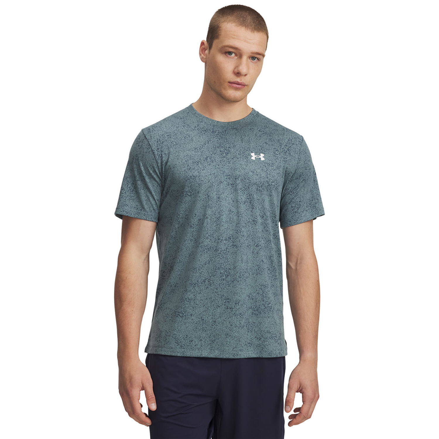 Тениска Under Armour Tech Pixelate T-Shirt L Тюркоазено | 6005920-587, 0