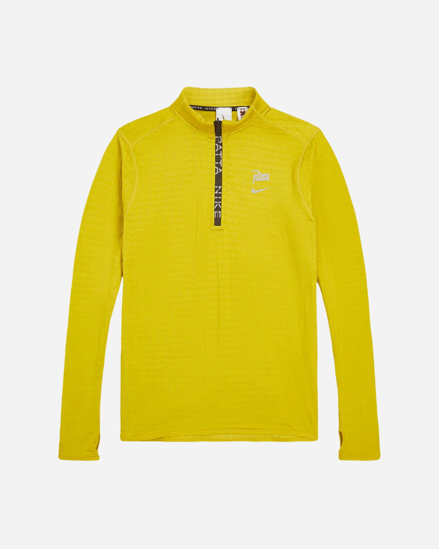 Тениска Nike Patta Running Team Half-Zip Longsleeve Quartz Жълто | FJ3069-389, 0