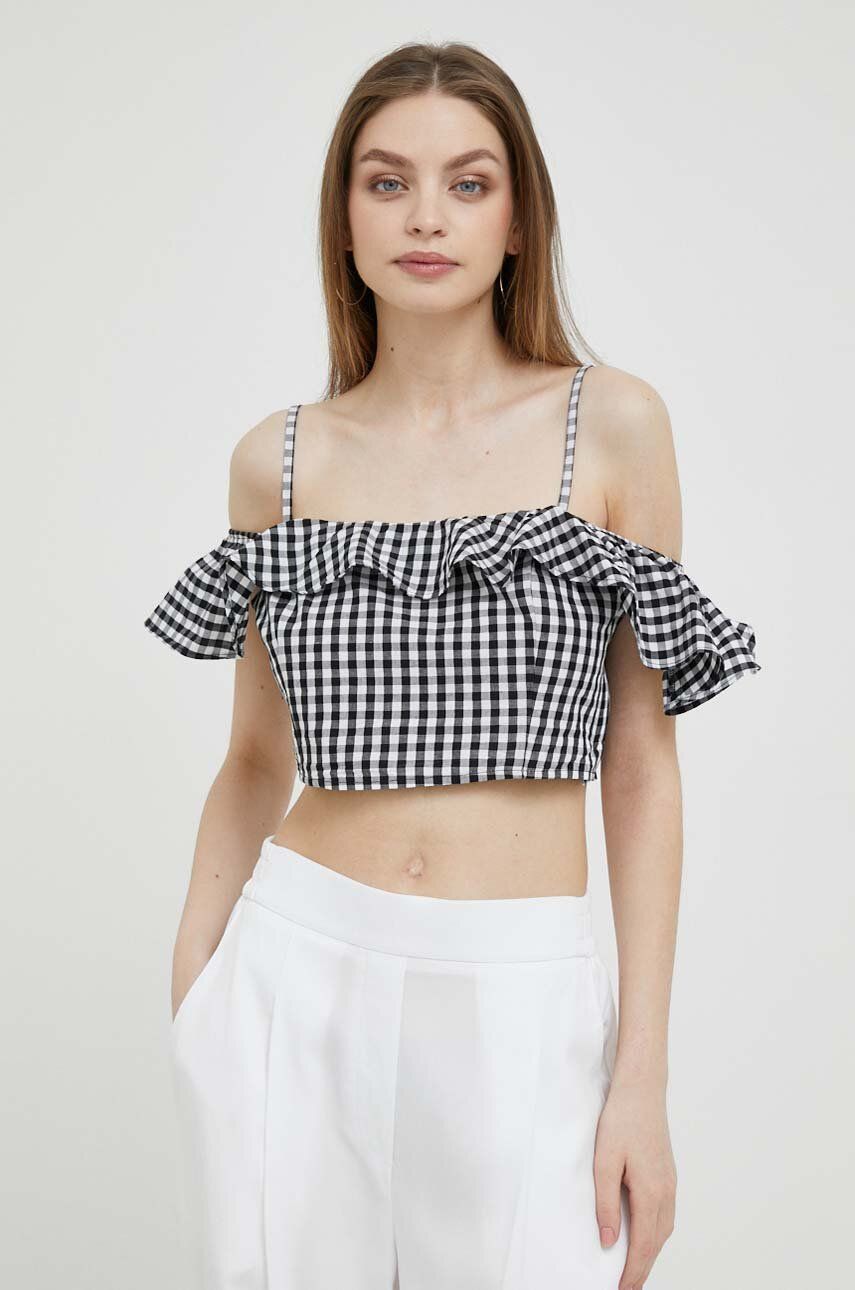 Съкратен топ United Colors of Benetton Crop Top Черно | 5YCNDQ04K.914, 0