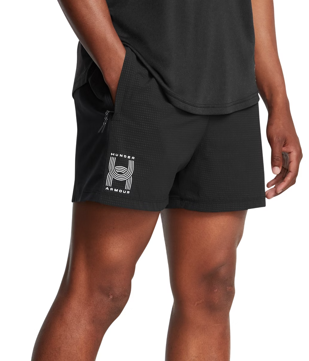 Къси панталони Under Armour UA Run Anywhere Running Shorts Черно | 1386620-001, 0