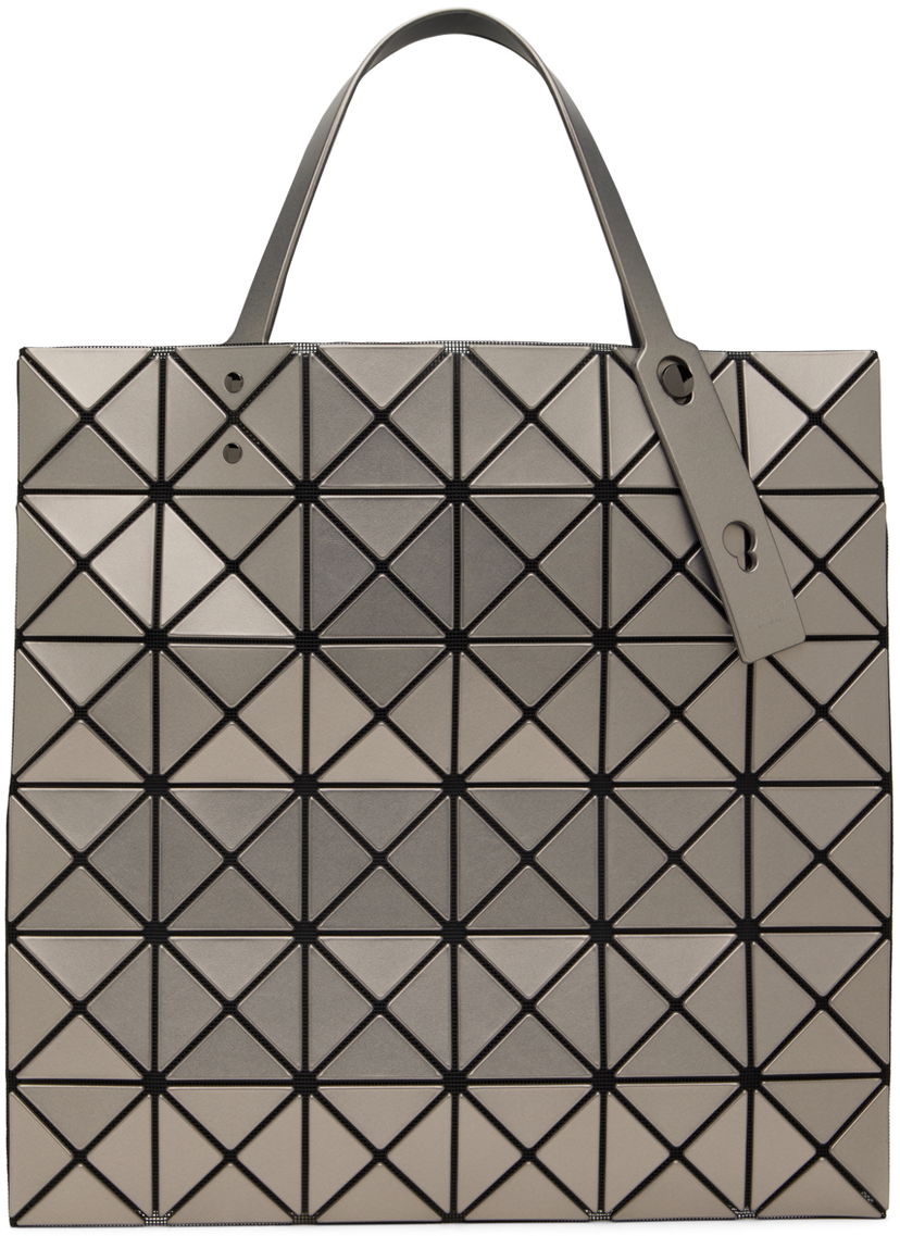 Голяма пазарска чанта BAO BAO ISSEY MIYAKE Geometric Pattern Metallic Tote Bag Сиво | BB38AG673