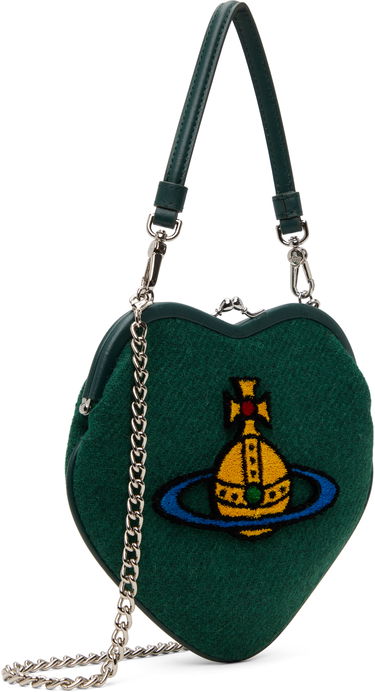 Дамска чанта Vivienne Westwood Belle Orb-Logo Heart Frame Bag Бежово | 4B010012W-W00W2-, 4