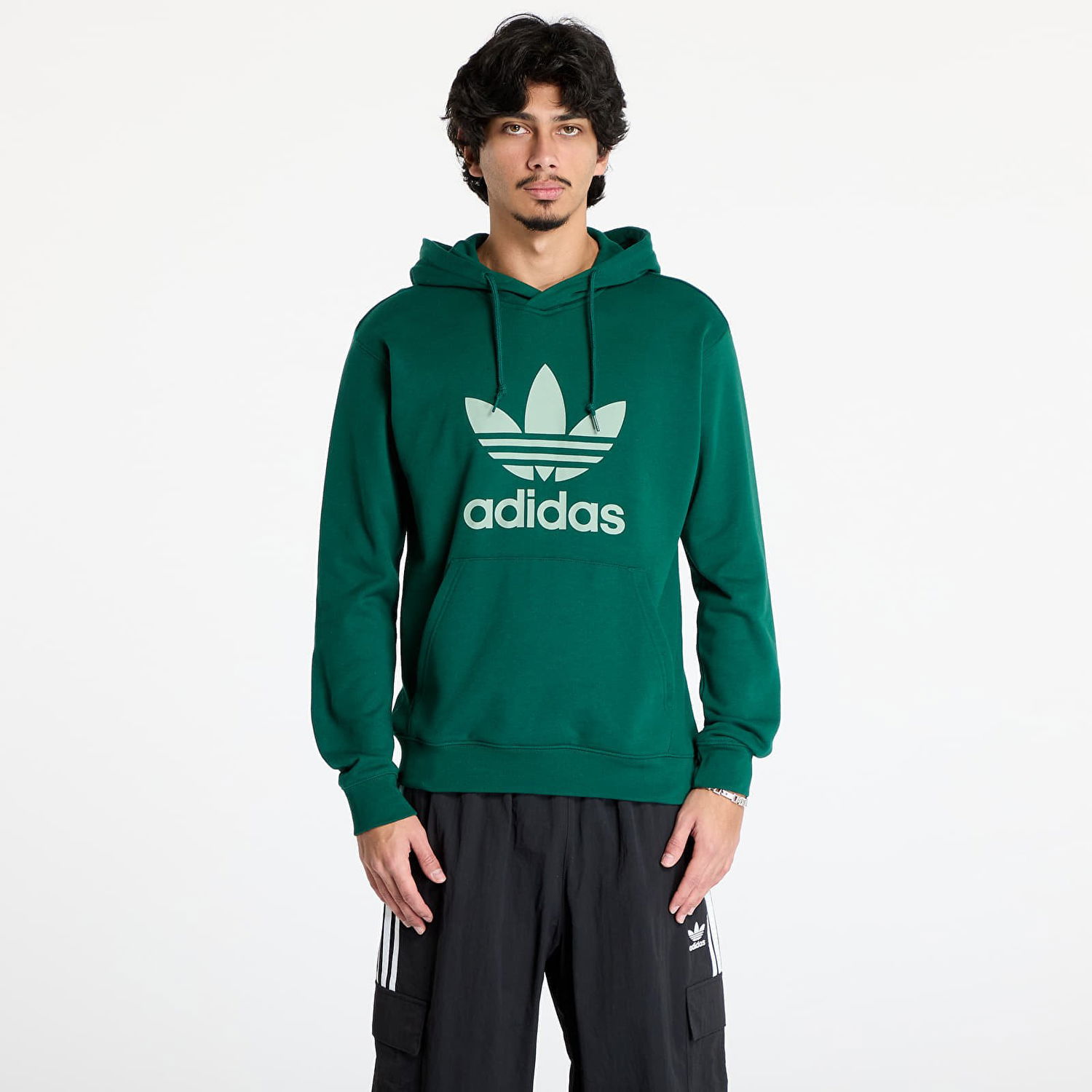 Суитчър adidas Originals Classics Trefoil Hoodie Sweatshirt Зелено | JN7011, 0