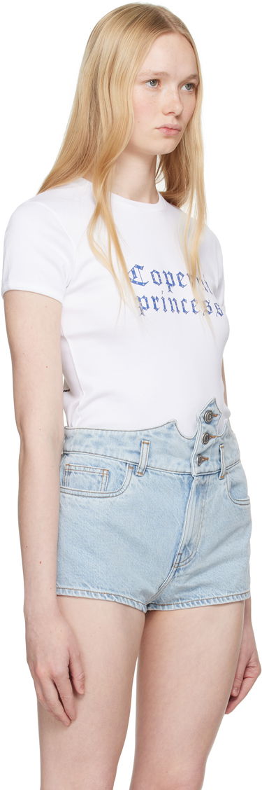 Тениска Coperni Coperni Princess Slim-Fit T-Shirt Жълто | DJS07CRF5017, 4