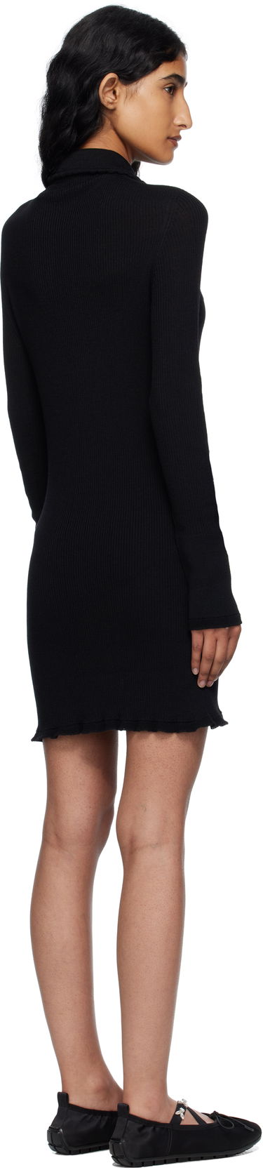 Pокля Cecilie Bahnsen Cecilie Bahnsen Botka Knit Polo Minidress Черно | 2.25KNI57001 BOTKA DRESS, 2