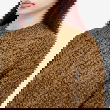 Пуловер Cecilie Bahnsen Vibeke Fisherman Knit Jumper Кафяво | 2-24KNI51004, 5