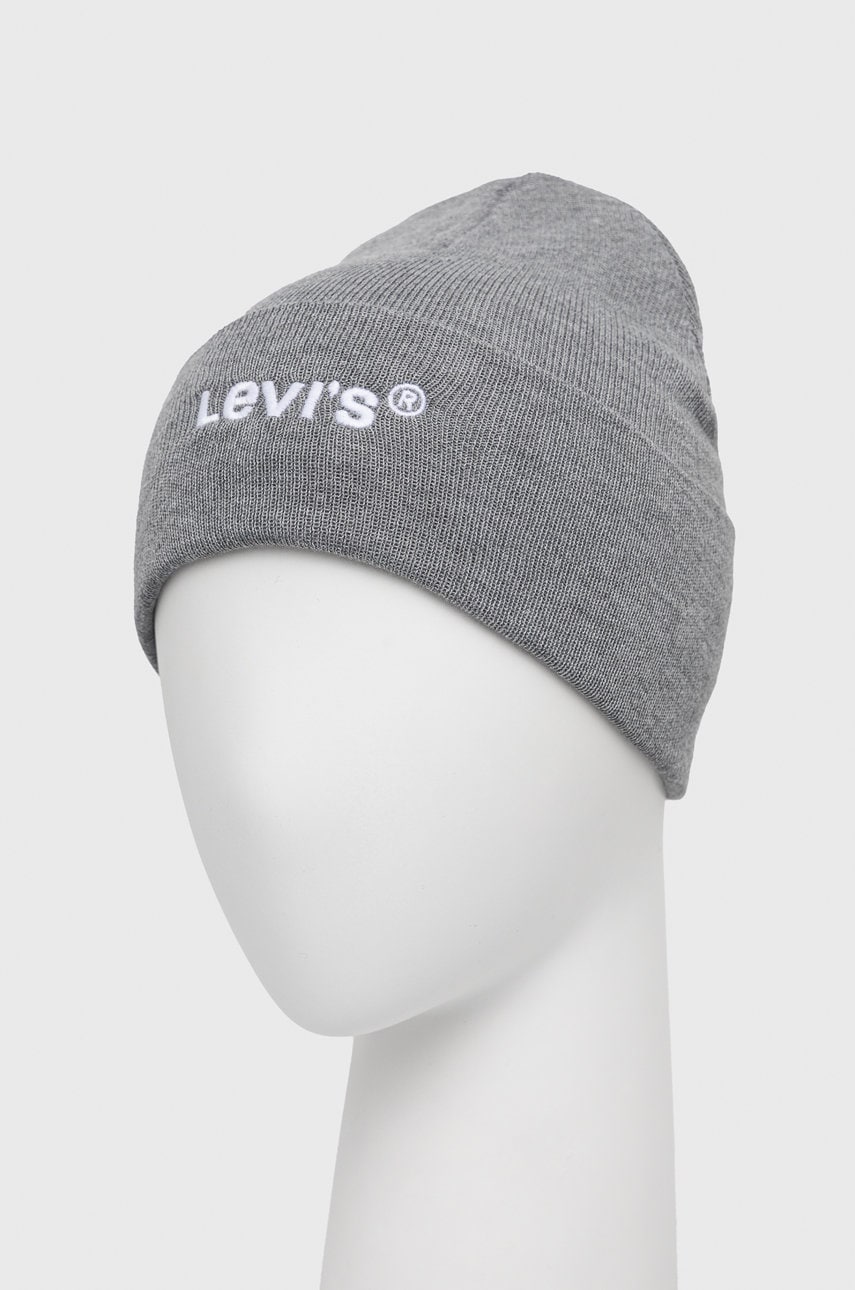 Шапка Levi's Beanie Сиво | D5548.0005, 1