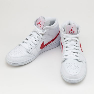 Кецове и обувки Jordan Air Jordan 1 Mid "White University Red" W Бяло | BQ6472-106, 2