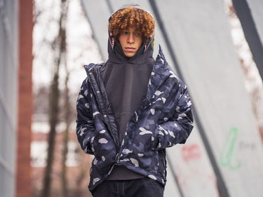 Яке BAPE Gradation Camo Lace Up Jacket Черно | 001LJF801011X-BLK, 1