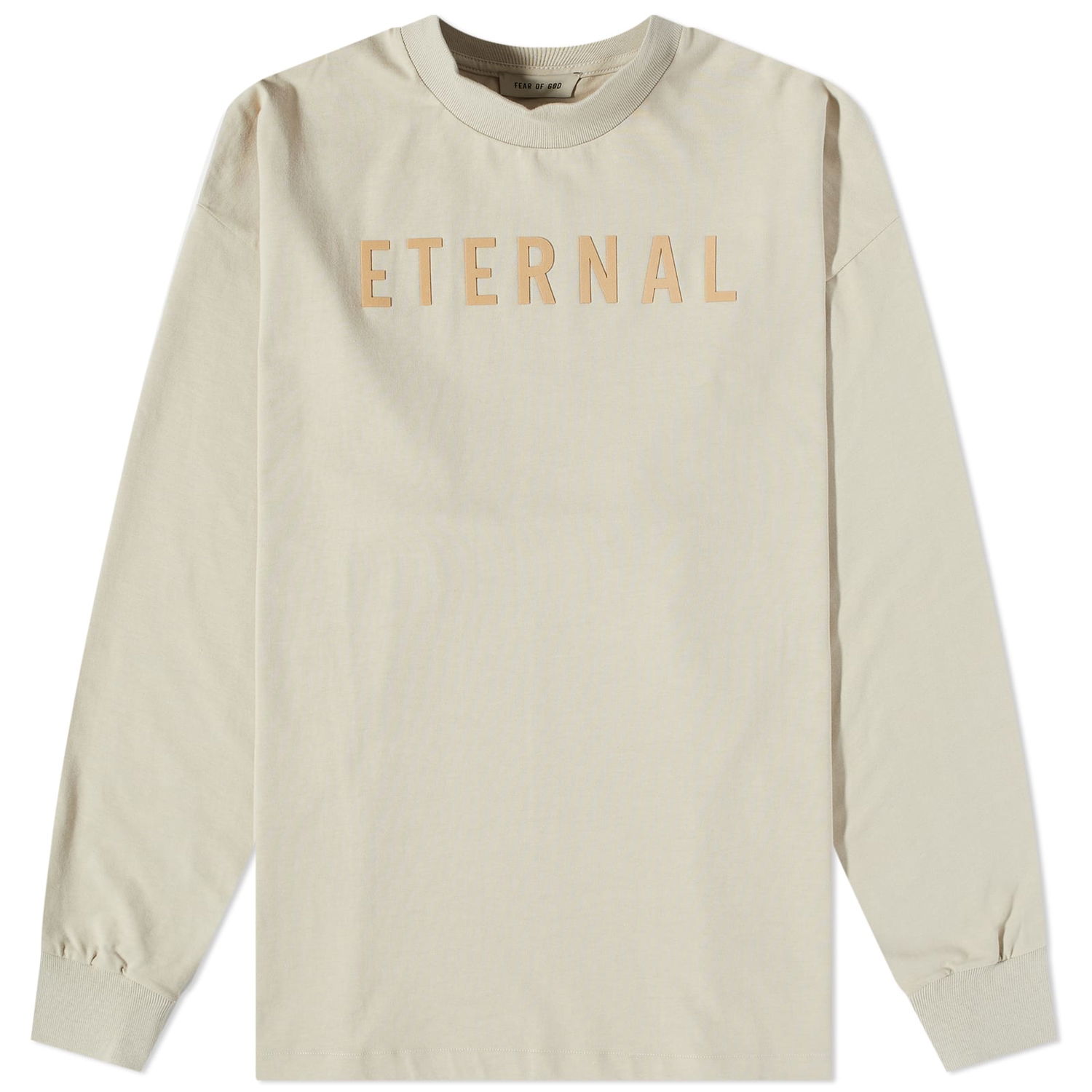 Тениска Fear of God Long Sleeve Eternal Cotton Tee Бежово | FGE50-002AJER-024, 0