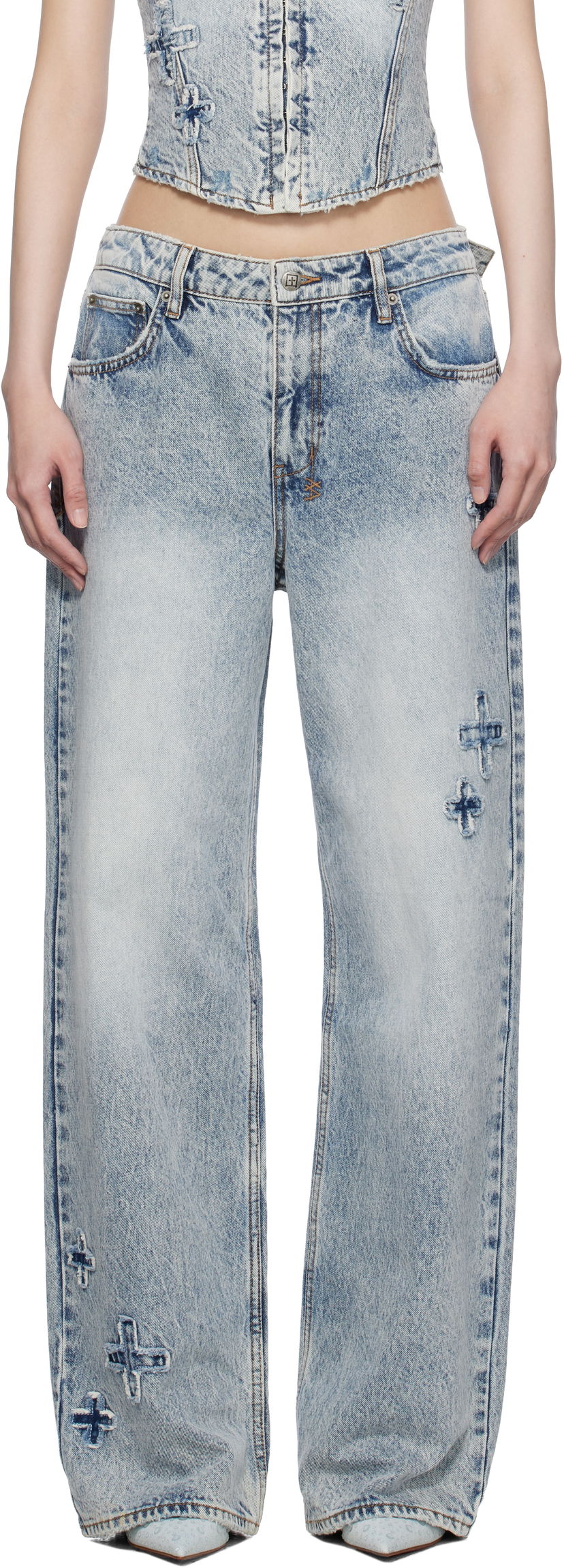Дънки Ksubi Ksubi Low Rider Klassic Kraftwerk Jeans Синьо | WPS25DJ026