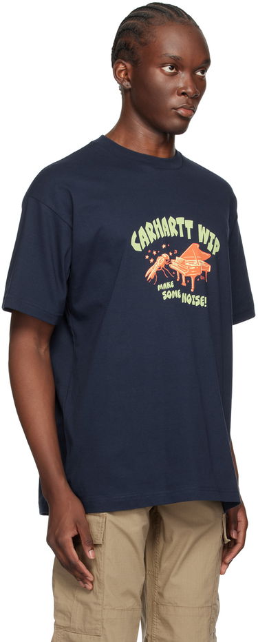 Тениска Carhartt WIP Graphic Print Cotton T-Shirt Тъмно синьо | I033666, 1