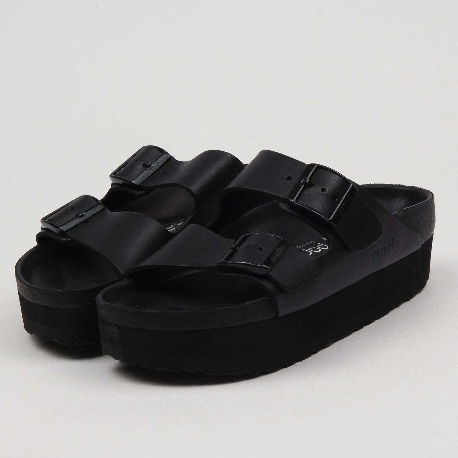 Кецове и обувки Birkenstock Arizona Papillio Leather Черно | 1013266, 0