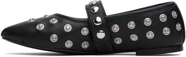 Кецове и обувки Stella McCartney Stella McCartney Ryder Popper-Studded Ballerina Flats Черно | 810473W1IL0, 2