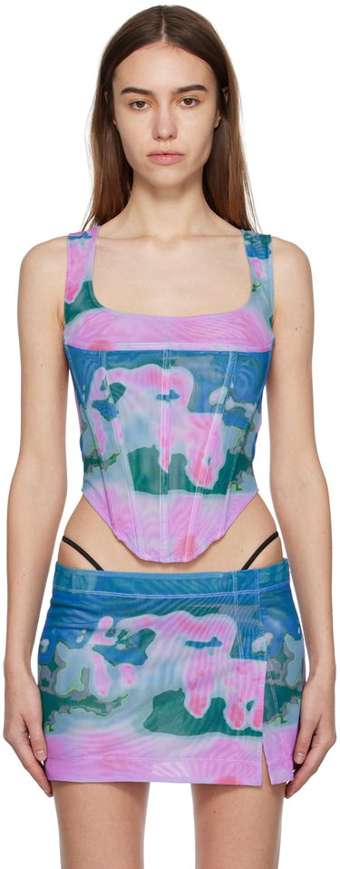 Пола Miaou Miaou Campbell Mesh Corset Tank Top Многоцветен | 7020PM1THP, 0