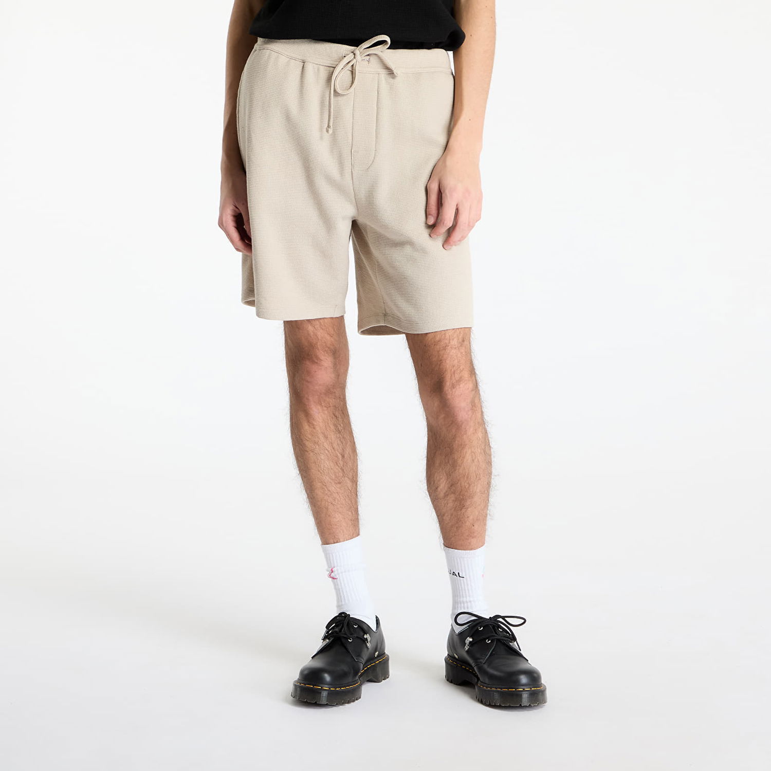 Къси панталони BOSS Hugo Boss Waffle Shorts Бежово | 50535884-275, 0