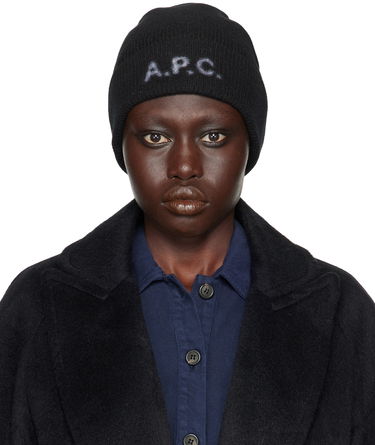 Шапка A.P.C. Black Harry Beanie Черно | WVBDK-M25085, 0