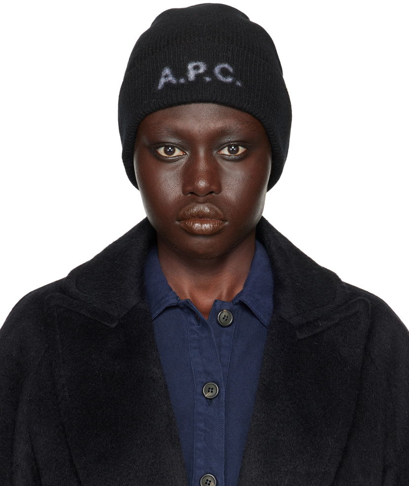 Шапка A.P.C. Black Harry Beanie Черно | WVBDK-M25085