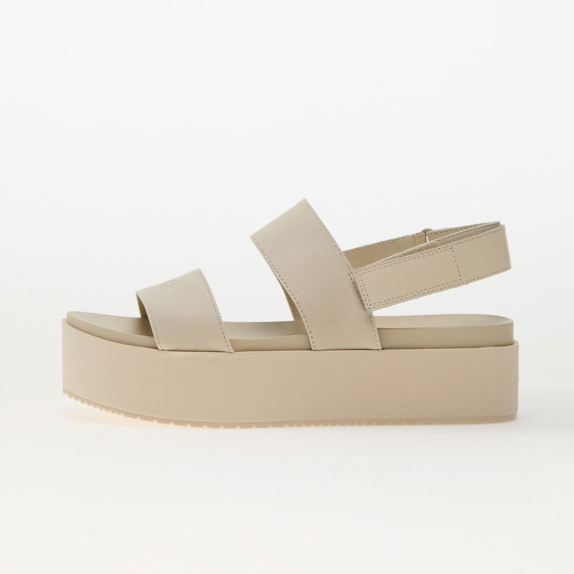 Кецове и обувки CALVIN KLEIN Flatform Sandal Slin Beige Бежово | YW0YW01788 AEO