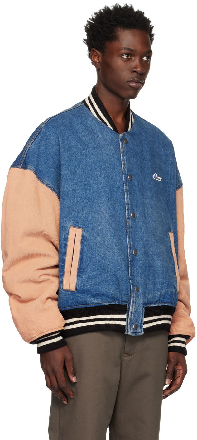 Яке бомбър We11done We11done Denim Varsity Jacket Синьо | WD-DJ3-22-371-U-BL, 1