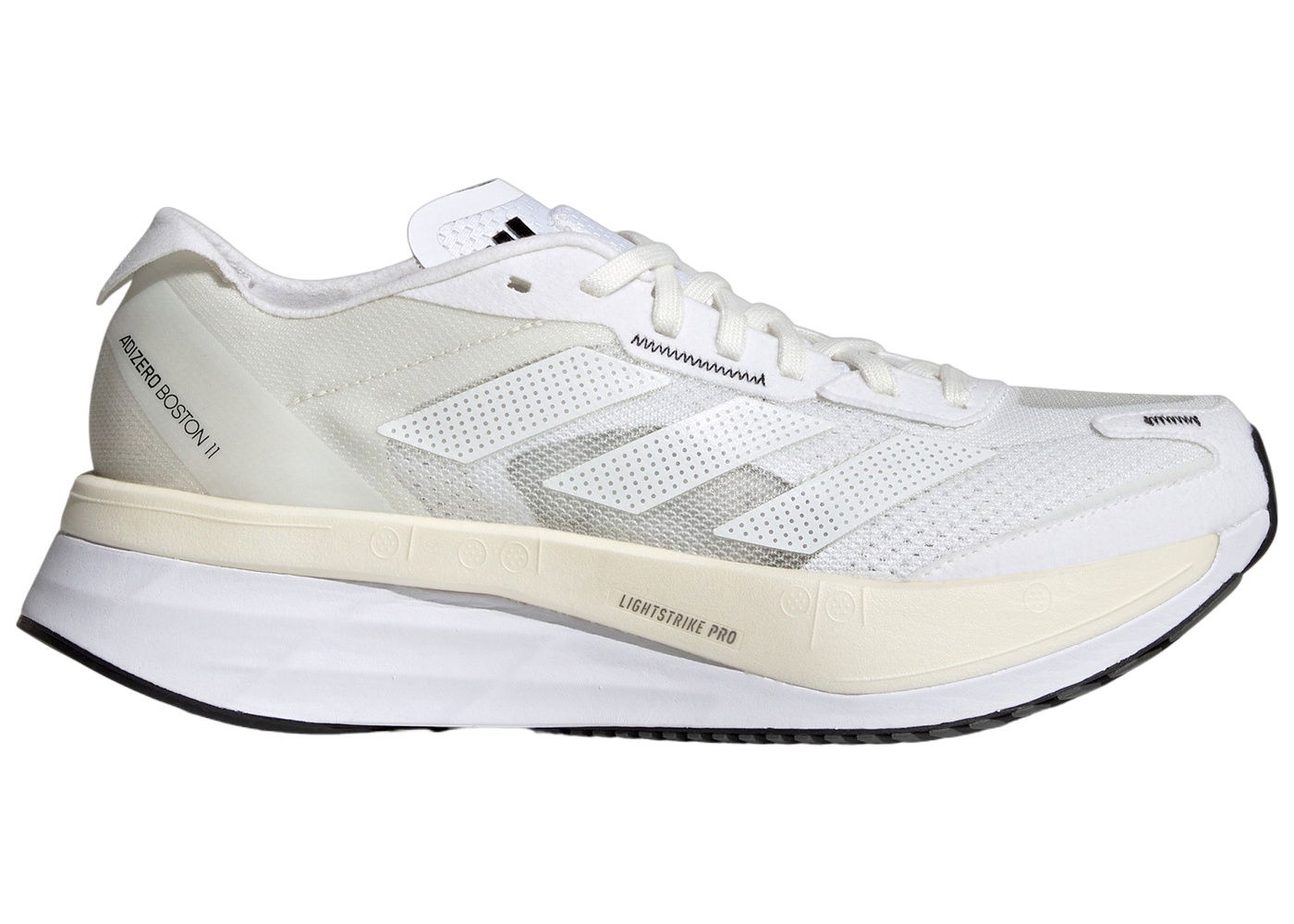 Кецове и обувки adidas Performance adidas Adizero Boston 11 Non Dyed Cloud White Core Black (Women's) Бяло | GY2585, 0