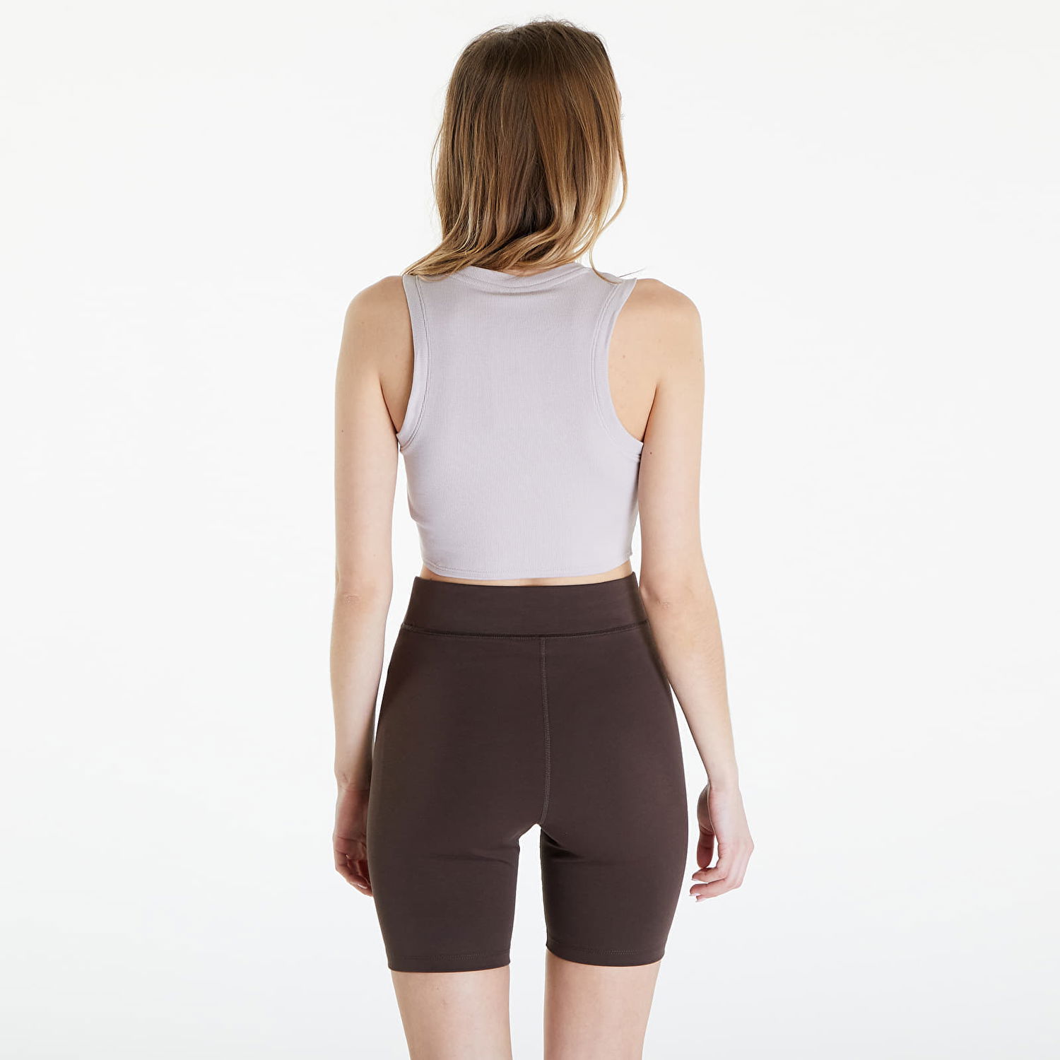 Потник Nike Sportswear Essentials Ribbed Cropped Tank Platinum Violet/ Sail Лилаво | FB8279-019, 1