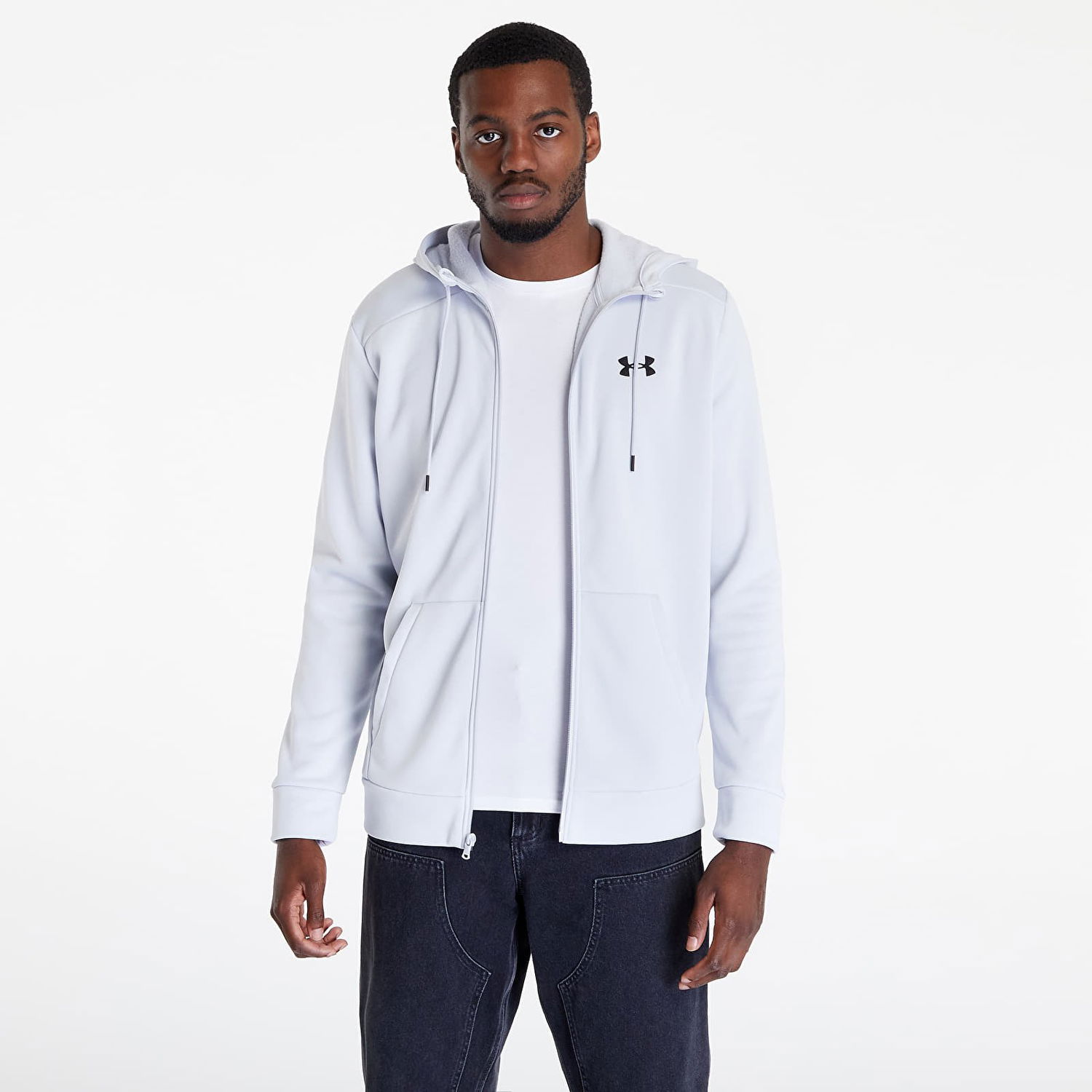 Суитчър Under Armour Fleece Full-Zip Hoodie Сиво | 1373357-014, 0