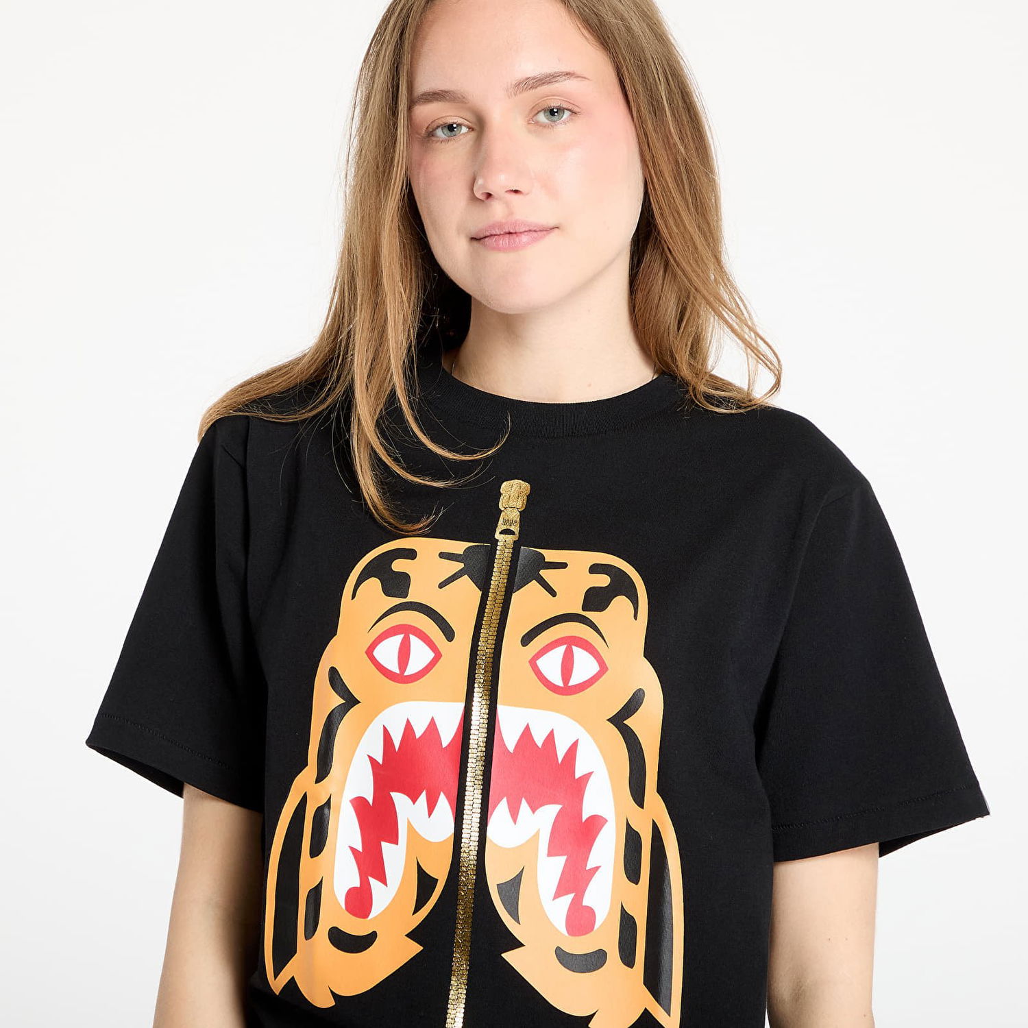 Тениска BAPE A BATHING APE Colors Tiger Graphic Tee Черно | 001TEL301021MBLK, 1