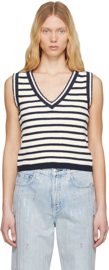 Пуловер rag & bone rag & bone Meghan Stripe Knit Vest Многоцветен | WAS25S062EC62, 0