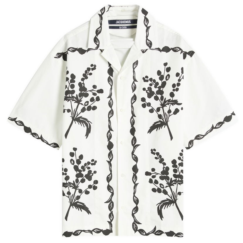 Риза Jacquemus Vacation Shirt Mimosa Print Бяло | 24E246SH202-1586-9BR