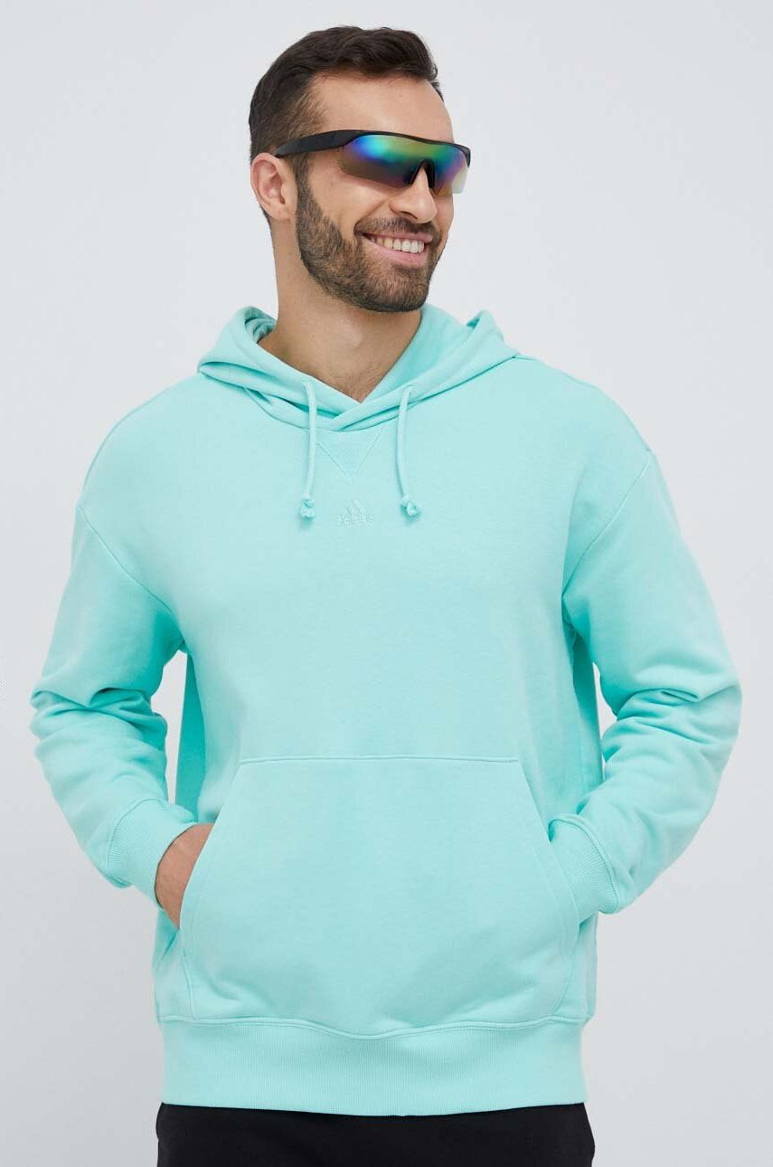 Суитчър adidas Originals ALL SZN French Terry Hoodie Тюркоазено | IC9761, 0
