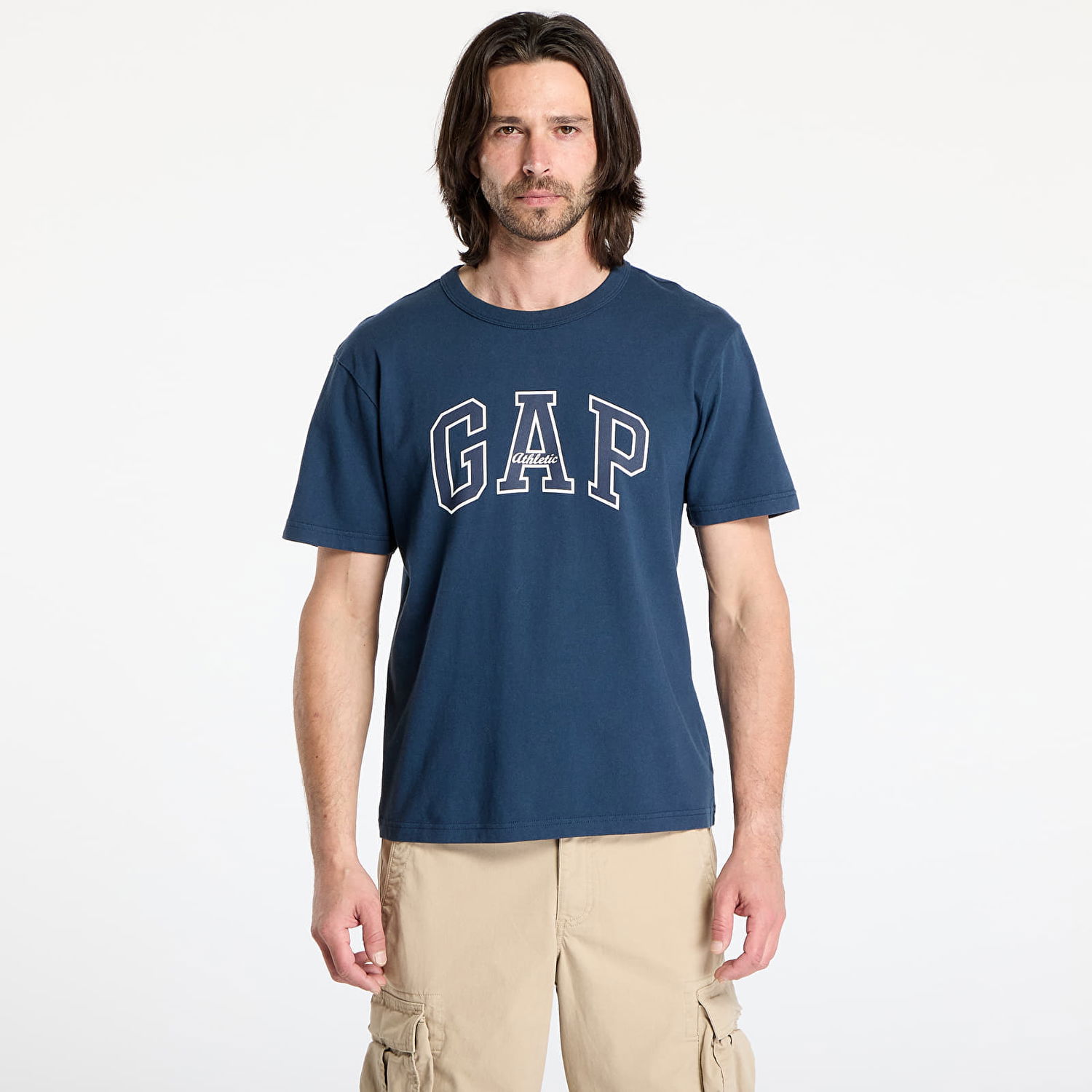 Тениска GAP GAP Logo Graphic Tee Тъмно синьо | 797924-01, 0
