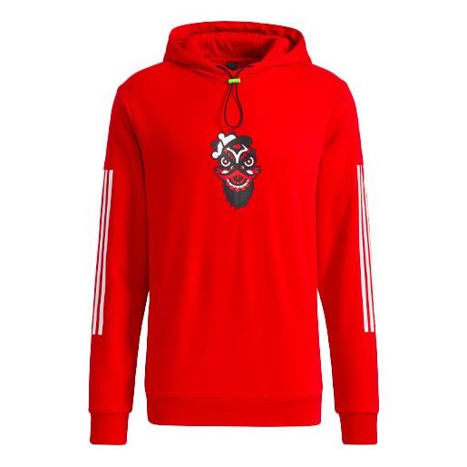 Суитчър adidas Originals Lion Guan Training Hoodie Червено | H43799