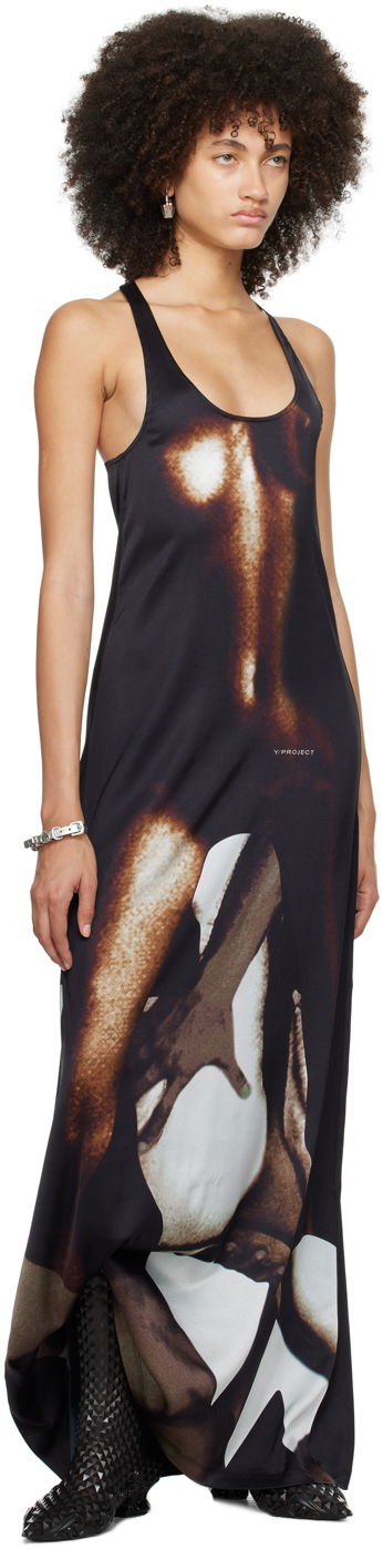 Pокля Y/PROJECT Y/Project Body Collage Maxi Dress Черно | WTSDRESS75-S25, 3