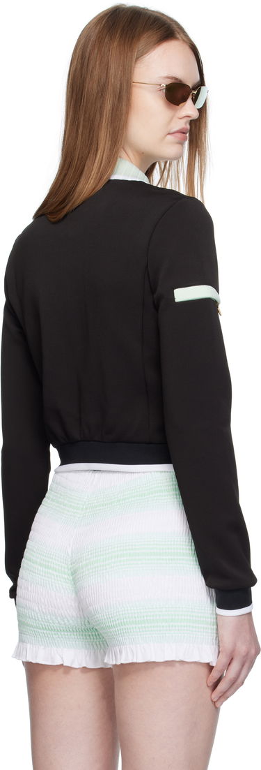 Яке Casablanca Casablanca Viscose Cropped Track Jacket Черно | WPF25-JTP-378-01, 2