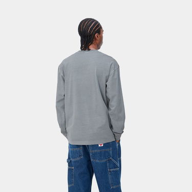 Тениска Carhartt WIP L/S Vista T-Shirt "Mirror garment dyed" Сиво | I030779_1NK_GD, 1