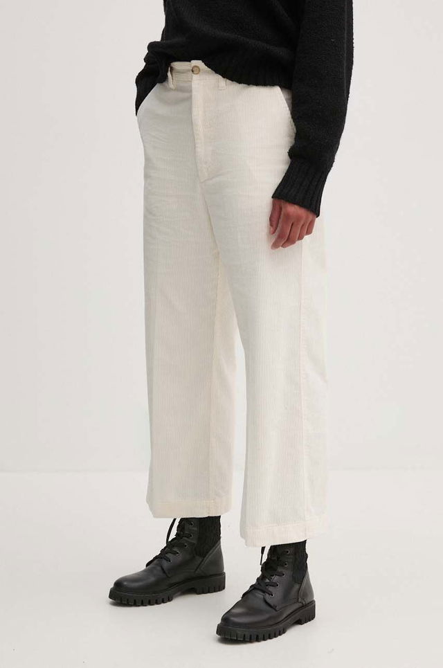 High Waist Corduroy Trousers